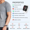 Miniatyrbild 3 av 5: Smartklocka för män och kvinnor, smart fitness-sportklocka, HD-stor skärm
