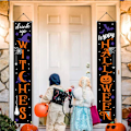 Pikkukuva 3 / 5: 2 kpl Halloween-banneria, Halloween-eteisbannerilippu, Trick or