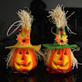 Miniatyrbilde 4 av 5: 2 stk. (A) Halloween skumgresskarlykt Jack Gresskar blinkende