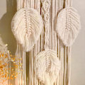 Miniatyrbild 4 av 5: Vacker dröm Macrame drömfångare, stor vävd fjäder väggdekoration