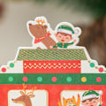Pikkukuva 4 / 5: Juna joulukortit, 3D Pop Up joulukortti - Xmas S