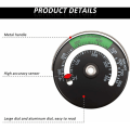 Miniatyrbild 4 av 5: Magnetisk spis termometer brand spis termometer mätare för trä