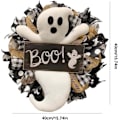 Miniatyrbilde 3 av 5: 1 stk. høstkrans, Halloween spøkelseskrans høst Boo Wearth med Cu