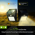 Miniatyrbild 5 av 5: 1 st solcellslampor utomhus 40 LED varmvit solcells rörelsesensor L