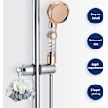 Miniatyrbillede 5 af 5: Universal brusehovedholder glidende stang 2025mm justerbar brusehoved H