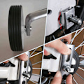 Miniatyrbillede 4 af 5: Stabilisatorer Små Hjul Til Børnecykel 12-20\", Hvid
