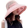Miniatyrbillede 4 af 5: Mesh Solhatte til kvinder, UPF UV-beskyttelse, pakbar, bred skygge,