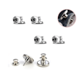 Miniatyrbilde 1 av 5: 6 stk. Jeans-knapper, 17mm avtakbar metall DIY-knapp Retractab