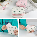 Miniatyrbillede 5 af 5: 14*13*3cm,（kaktus）2 stk., hygiejnebindopbevaringspose, menstruationspakke T
