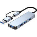 Miniatyrbillede 1 af 5: USB 3.0 Hub med 4 porte, USB C til USB 3.0 Hub til MacBook, Mac P