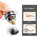 Miniatyrbillede 5 af 5: Universal vaskestopfilter, anti-blokeret rustfrit stål vask tryk stop