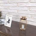Miniatyrbilde 5 av 5: Metall ananasformet lysestake Plating Håndlaget håndverk Mesh