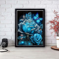 Miniatyrbild 3 av 5: Diamantmålning konstset, trädmålning bild 30 x 40 cm（B)