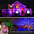 Miniatyrbillede 2 af 5: RGBW Udendørs LED Projektør 15W Smartphone Styret, Smart RGB