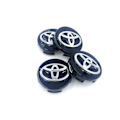 Pikkukuva 1 / 3: 4 kpl galvanoidut mustat 62 mm:n Toyota-vanteet keskiöllä, logo logolla