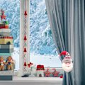 Miniatyrbilde 4 av 5: Set med 2 julegardinholdere Snømann Julenisse Holdere
