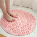 Miniatyrbilde 2 av 3: (55x55cm, Rosa) PVC Silikon Rund Matte, Hydrofobisk Sugkopp Matte