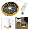 Miniatyrbilde 1 av 5: Varme underlag, Donut-formet USB-koppunderlag for kaffe og te drikke Wa