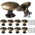 10 st Antik Runda Lådhandtag 30mm Brons Möbelknopp fo