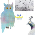 Miniatyrbilde 4 av 5: Fuglerepellent Due Repellent Ugleform Lys Opp Reflekterende, Sett
