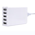Miniatyrbilde 1 av 4: 40w USB-lader, 5-porters multi USB, ladestasjon med intelligent