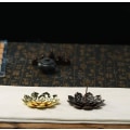 Miniatyrbillede 4 af 5: Lotus Røgelseholder Pinde Røgelse Brænder Messing Kegle Spiral Røgelse