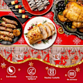 Miniatyrbild 4 av 5: Julduk, röd julduk rektangulär fest