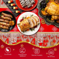 Miniatyrbillede 4 af 5: Juleborddug, Rød Juledug Rektangulær Fest