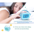 Miniatyrbilde 3 av 5: (Blå) Barnealarmklokke, LED Digital Alarmklokke, Vekkelyset & N