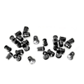 Miniatyrbillede 2 af 4: 5mm LED 50 stk. lampefatning diodeholder sort nylon klemme ramme montering