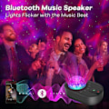 Miniatyrbilde 5 av 5: Stjernehimmel-projektor, galakseprojektorlampe, innebygd Bluetooth S