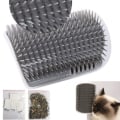 Miniatyrbilde 3 av 4: Kattenskraper - Kattebørste - Hjørnemontering - Grå