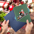 Miniatyrbild 3 av 5: 3D-julgrattningskort, 3D-julhälsningskort, jul 3D-hälsning
