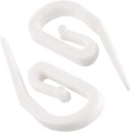 Pikkukuva 1 / 5: Valkoiset muoviverhokoukut - 100 kpl (28 x 12 mm) Verhot/Tuuli