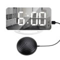 Miniatyrbilde 2 av 5: Støyende digital vekkerklokke for døve, speilformet digital LED
