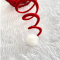 Miniatyrbilde 3 av 3: Spiral Santa Huer for Vår, Julenisse Hodeplagg, Morsomt Hodeplagg for Julefest