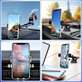 Miniatyrbillede 5 af 5: 3 i 1 Biltelefonholder Universal Justerbar Sugeskop Smartpho