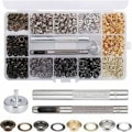 Pikkukuva 1 / 5: 400 kpl:n silmäpaketit 5 mm:n metalliset silmäpaketit pressulle, vyölle, kengille, hatulle