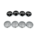 Miniatyrbilde 3 av 4: Passer til Audi 60mm navkapsel A6 C5 hjullogo, 4-delt