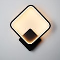 Miniatyrbilde 1 av 5: 12W LED innendørs vegglampe, hvit firkantet design vegglampe, varm W