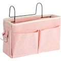 Miniatyrbillede 1 af 5: (Pink) Hængende Sengekurv, Loftbeds Hylde, Vandafvisende Canvas