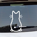 Miniatyrbild 2 av 5: Söta Kitty Cat Bildekal Dekor BAnimal Cat Väggkonst