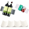 Miniatyrbilde 3 av 4: Kjøleskapsflaskeholder 2 stk Flaskelagringsmatte Stablebar Plast
