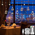 Miniatyrbillede 5 af 5: LED Lyskæde Julegardin Lys 3.5M Vandtæt Fe Lys