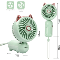 Miniatyrbillede 2 af 5: (Grøn) Bærbar Mini-ventilator, USB Håndholdt Ventilator, Genopladelig Lomme