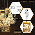 Miniatyrbillede 2 af 5: LED USB-lyskæde, 3D-juledekoration, festlig dekoration