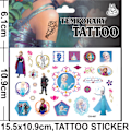 Pikkukuva 3 / 5: Frozen-tatuoinnit - 4 kuvaa - Moniväriset lasten tatuoinnit