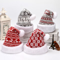 Miniatyrbillede 1 af 4: Julehat julemandshat adventshat wm-00 blød og blød bordeaux
