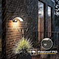Pikkukuva 5 / 5: Moderni ulkoseinävalaisin LED-valoilla ja liikeanturilla 24W 550LM, Antra