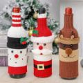 Miniatyrbilde 1 av 5: 3PCS Juledekorative Julemann Vinflaskedeksel, Julevin